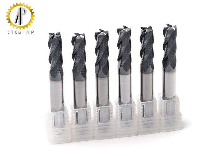 HRC 58 Solid Carbide End Mill With TiAlN Coating