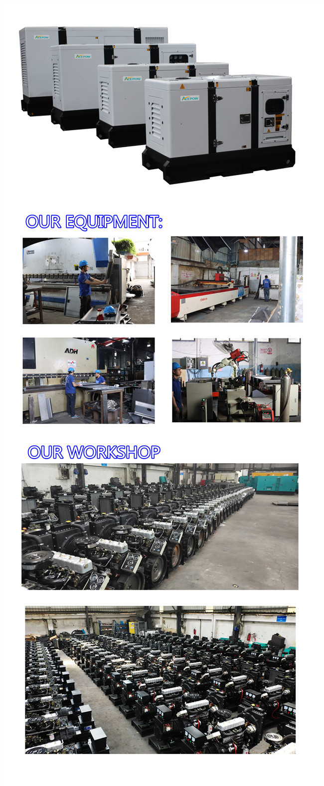 1500RPM 3 Phase 30KW Natural Gas Powered Backup Generator