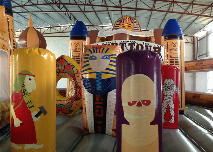 Amusement Park Commercial Inflatable Water Slides Egypt Tour Style