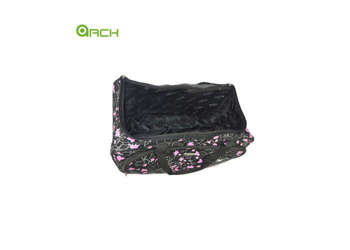 Simple Printing Material Wheeled Duffle Rolling Luggage Bag