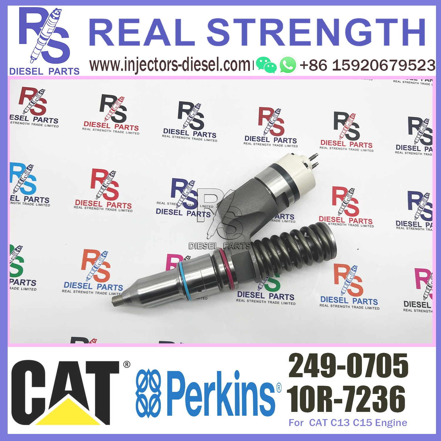Common Rail Perkins Diesel Injector 253-0616 253-0618 249-0705 For CAT Excavator