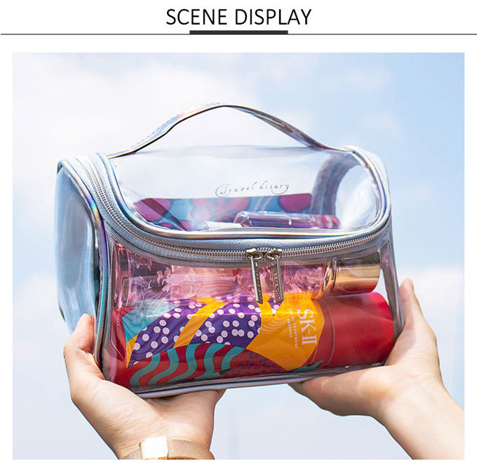L22*D15*H14 Cm Leak Proof Pvc Makeup Toiletry Bag