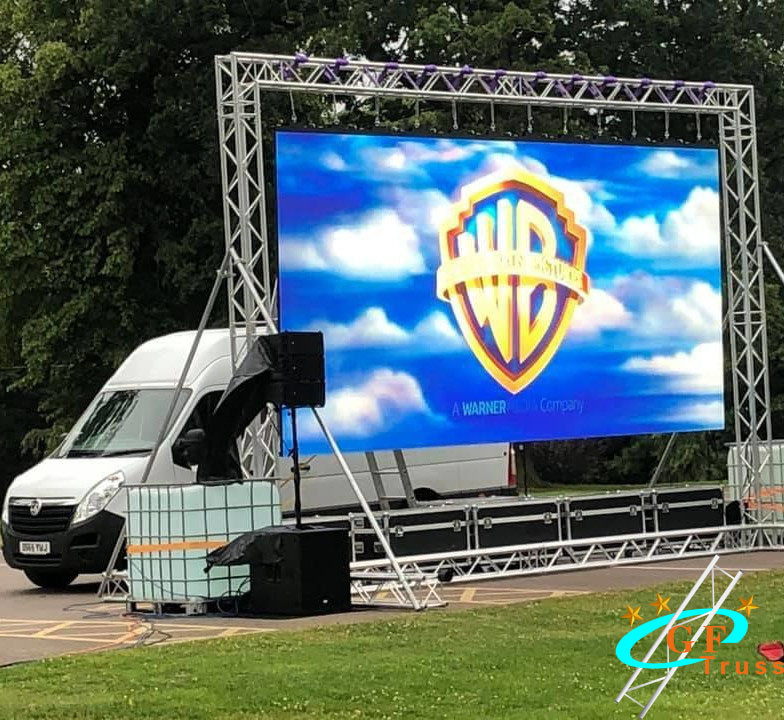 Aluminum LED Truss Display Goal Post Lighting Truss For Dj Booths