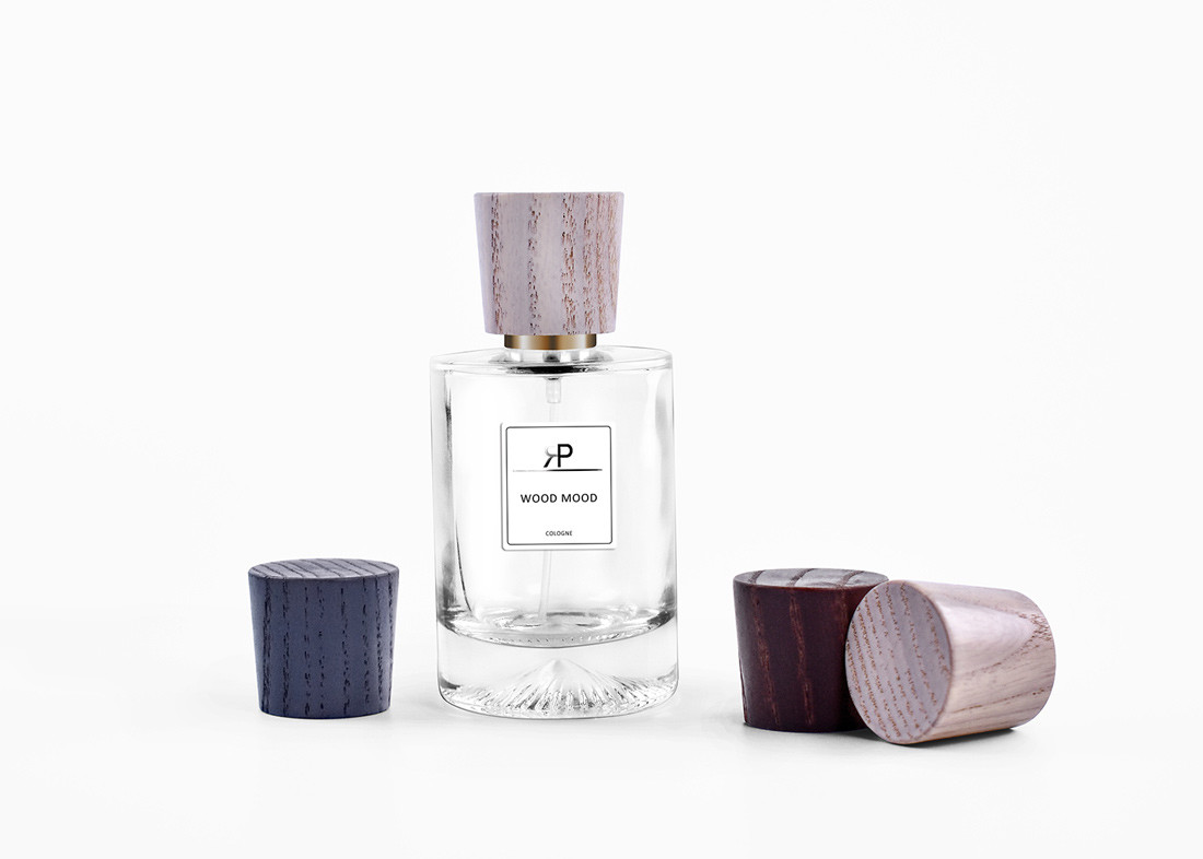Recyclable Conic Shaped Wooden Perfume Cap & Closure For FEA 15 Perfume Bottle Packaging,Custom Real Wooden Perfume Lid