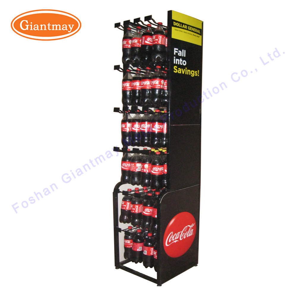 Drink Rack Water Energy Bottle Shelf Beverage Display Stand