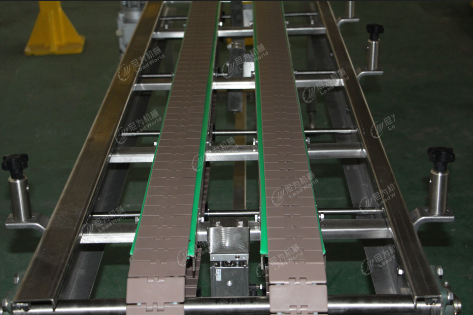 Food Industry Conveyor Inclined Belt Plastic Table Top Chain Conveyor System
