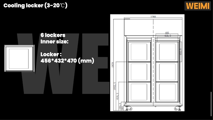 Micron Exported Globally Customized Locker Vending Machine For Eggs Cheese Fresh Flowers Vending Machine