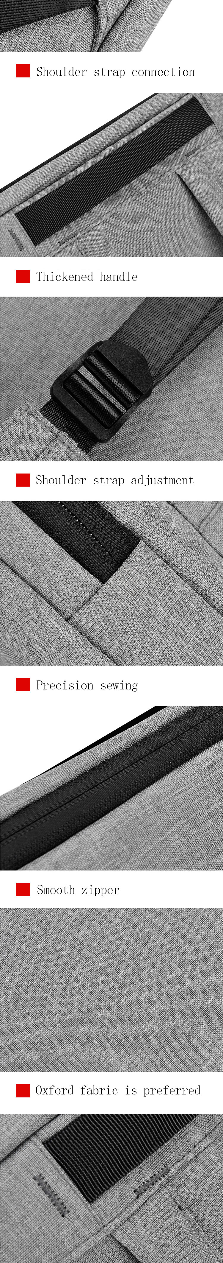 Portable Men 15 Inch Laptop Smart Backpacks Ultra Thin Leisure Business Bag With USB