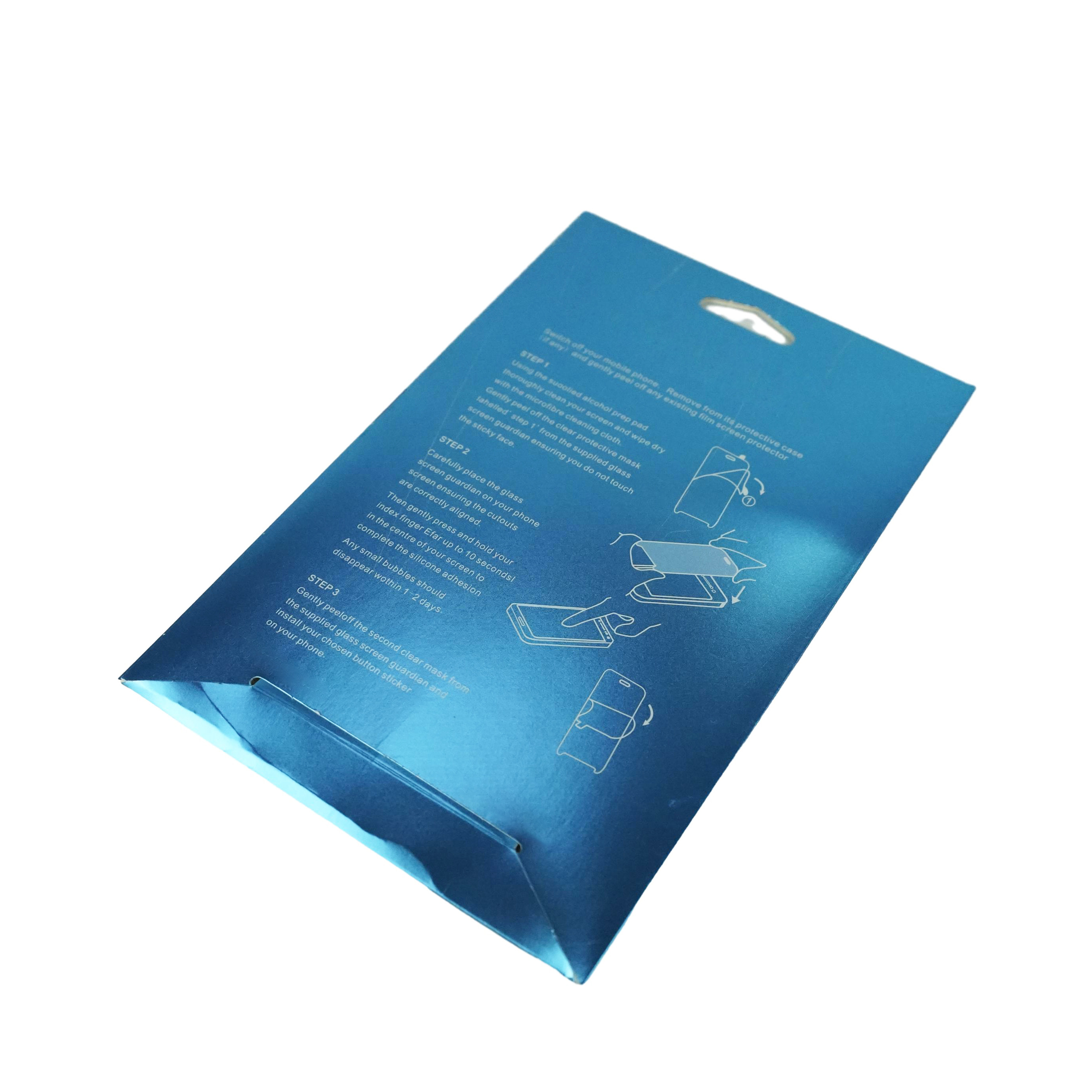 High Quality Custom Coated Paper Box Phone Glass Screen Protector Packaging Box