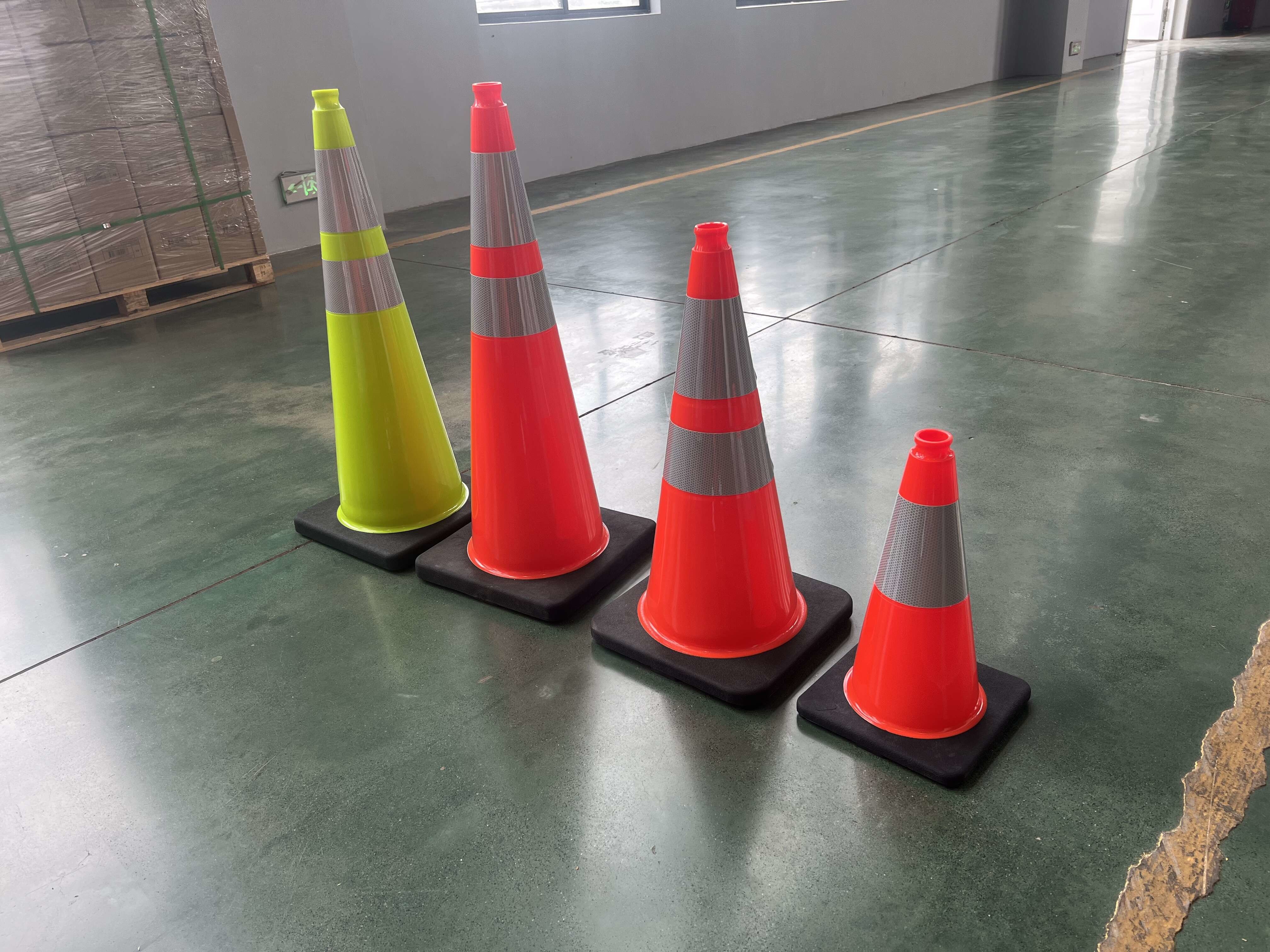 45cm 70cm 90cm Police Traffic Cones PVC Reserved Parking Cones 4.5kgs
