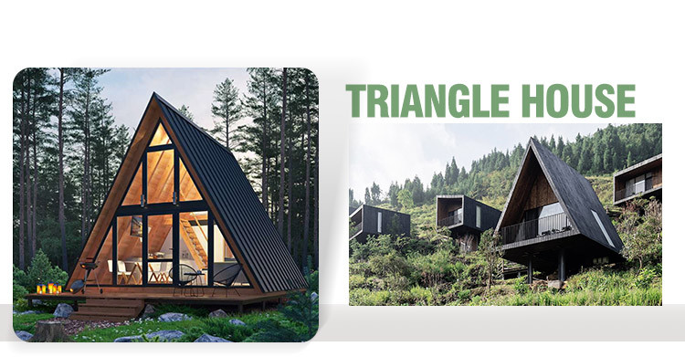 Australia Standard Light Steel Prefabricated Triangle Building With WPC Board Wall