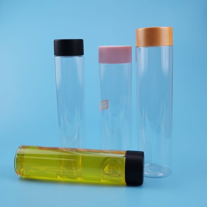 350ml 500ml PET 47mm Slim Cylinder Juice Jar Plastic