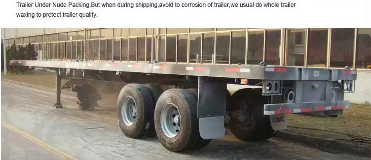 Steel Three Axle 12R22.5 Shipping Container Trailer