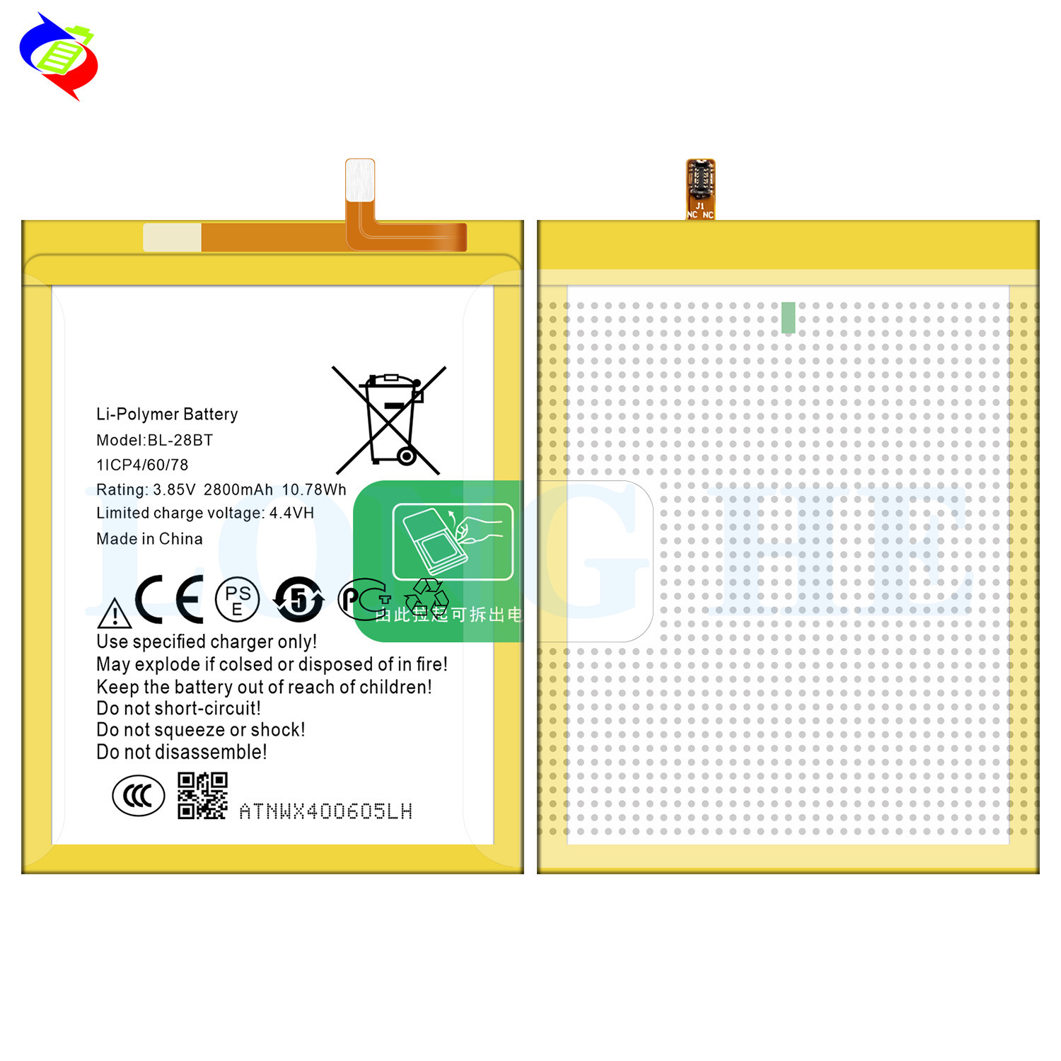 2800mAh BL-28BT WX4 pro mobile phone battery for Tecno WX4 battery