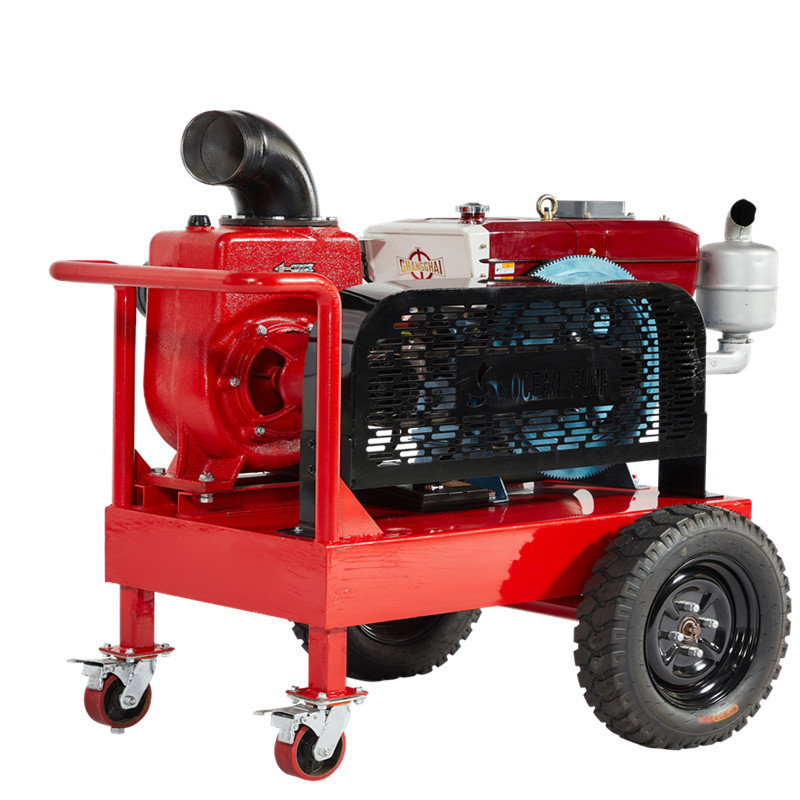 Portable Diesel Engine Water Pump Centrifugal Water Pump Municipal Flood Control Self Priming Pump