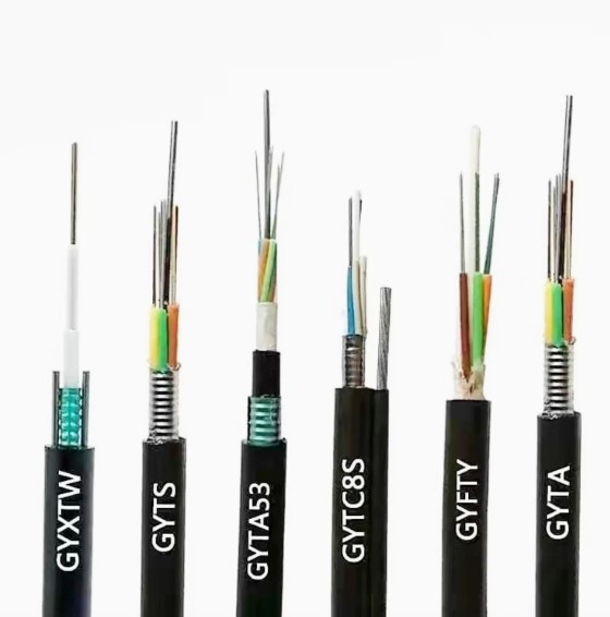 6-144 Cores Network Data Signal Transmission Outdoor Optical Fiber Cable With Customization Services