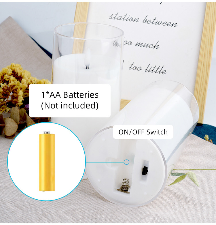 Pillar LED Candle Electronic Candles With Remote Control Battery Powered Flameless Lighting Flickering