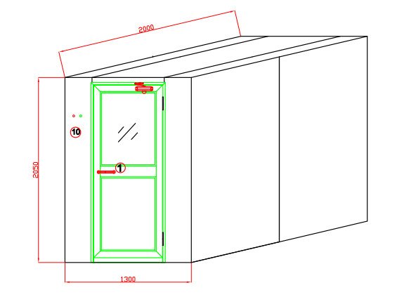 Intelligent HEPA Filter Air Shower System , Dust Free Room For Pharmaceutical