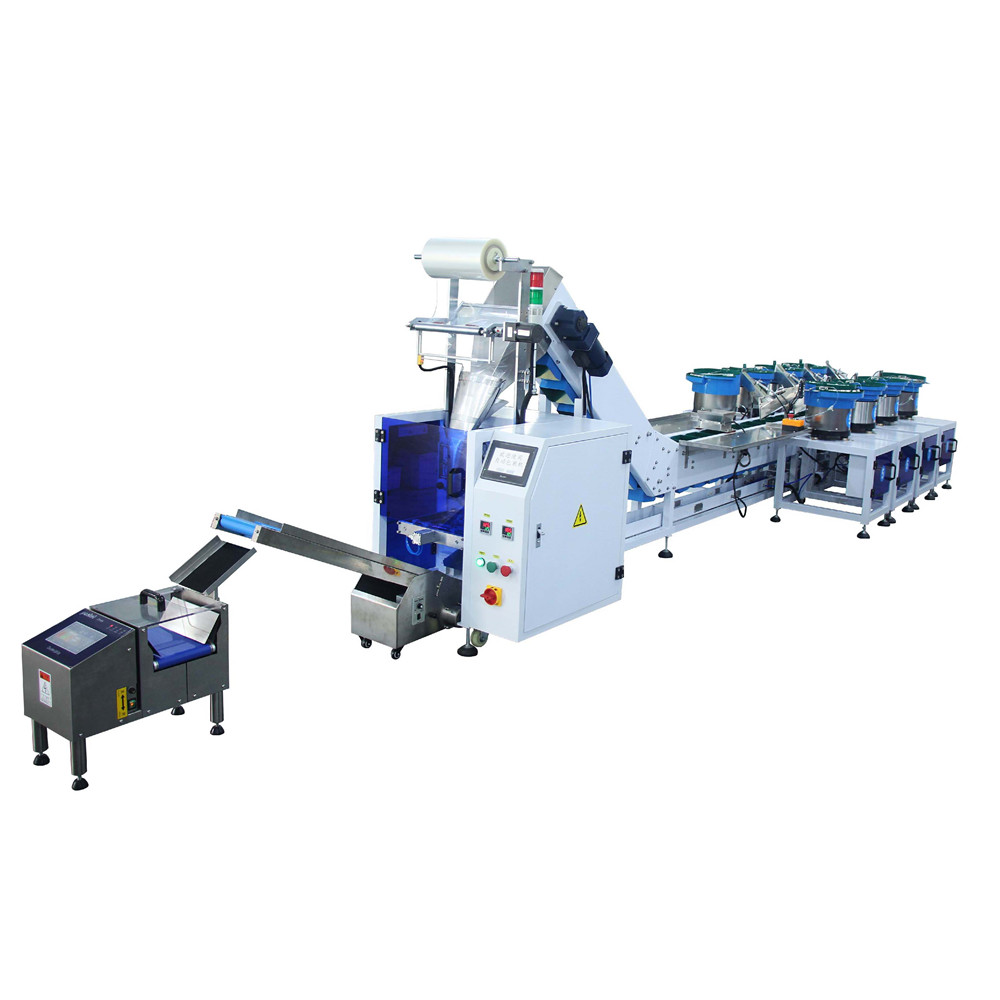 Automatic Bolts Nuts Nail Fastener Screw Counting Packing Machine With Vibrator Bowl Feeder