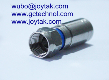 F Compression Connector F Plug waterproof connector Universal For RG6 Coax Cable 