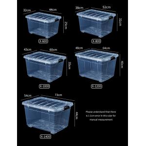 Recyclable Bin Household Multifunction Large Stackable Clothes Clear Transparent