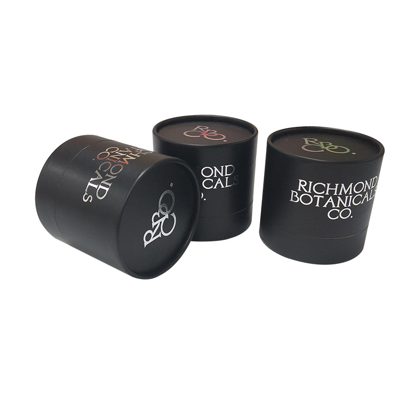 Antiwear Black Cardboard Tube Packaging , Ultraportable Cardboard Packing Tubes
