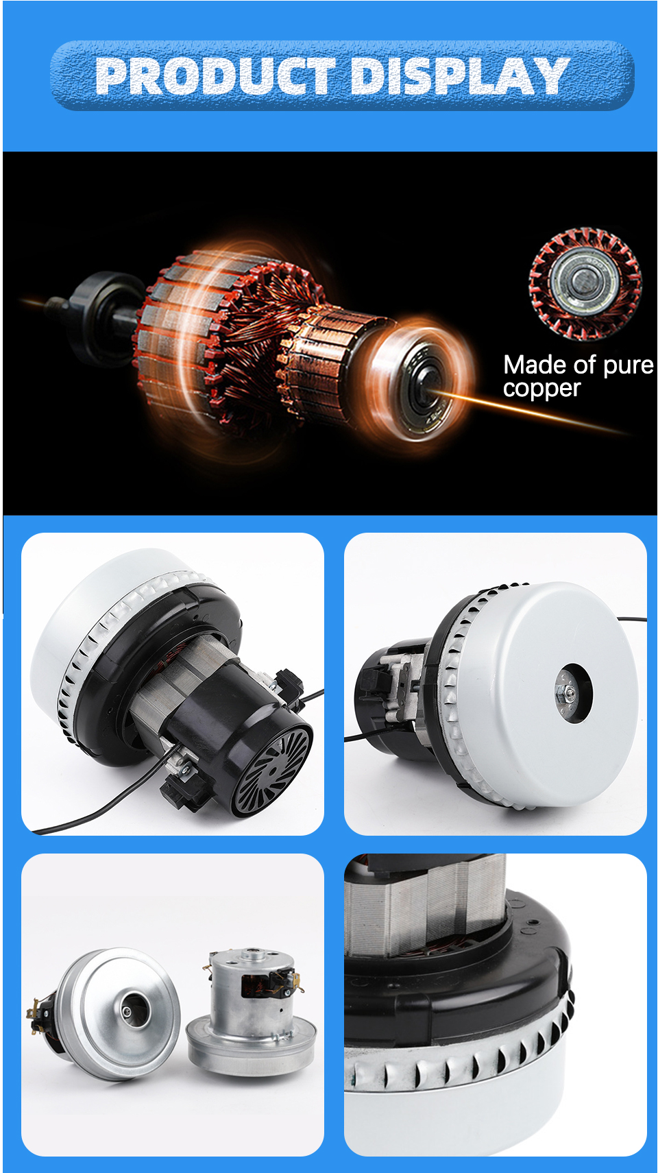 100v 220v Ac Electric Vacuum Cleaner Motor For Floor Scrubber