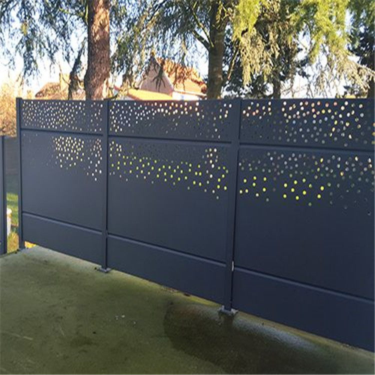 Outdoor Laser Cut Decorative MS Balcony Railing or aluminum garden screen