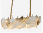 Ginkgo Leaf Crystal Glass Chandelier For Commercial Space Or Restaurant Area