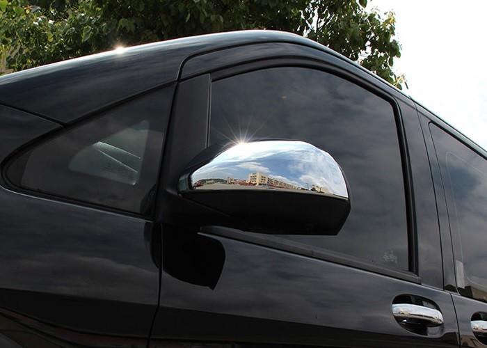 Chromed Outer Side Mirror Cover Moulding For Benz New Vito 2016 2017