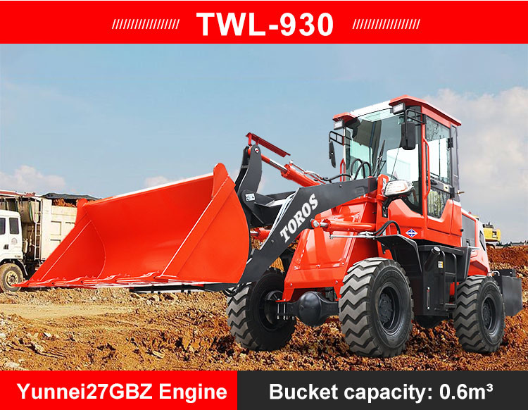 3000Kg Small Wheel Loader Construction Wheel Loader Multifunctional