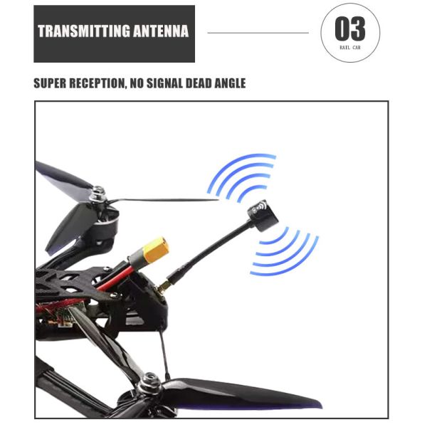Piranha 7-Inch Carbon Fibre Racing Drone Kit Long Range FPV Analog Video Transmission UAV Remote Control Security Protection