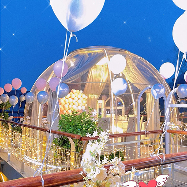 Luxury Transparent Bubble Tent UV Protection ISO Party Dome Tent