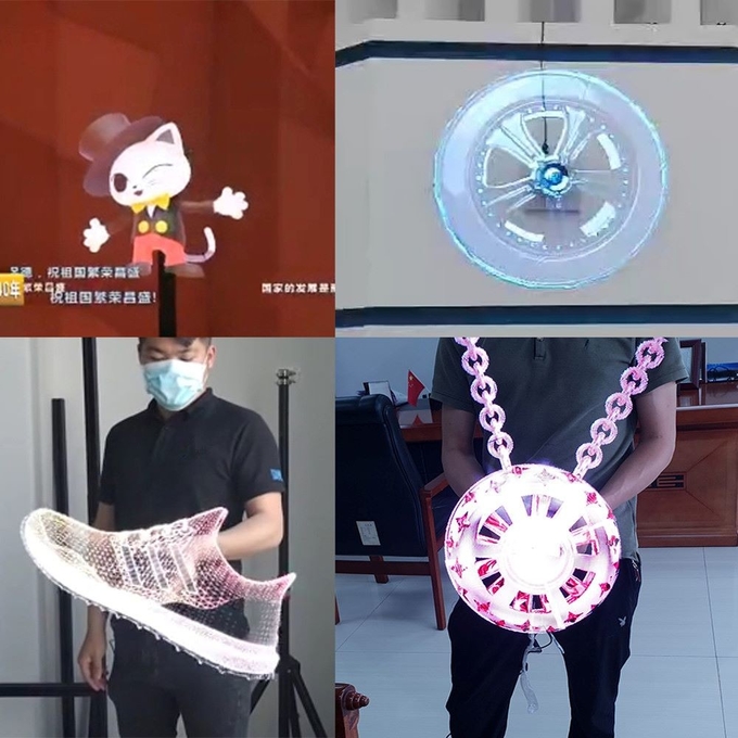 3D Hologram Fan Video Technology Advertising Display 3D Holographic LED Fan Billboard 3D Hologram Fan