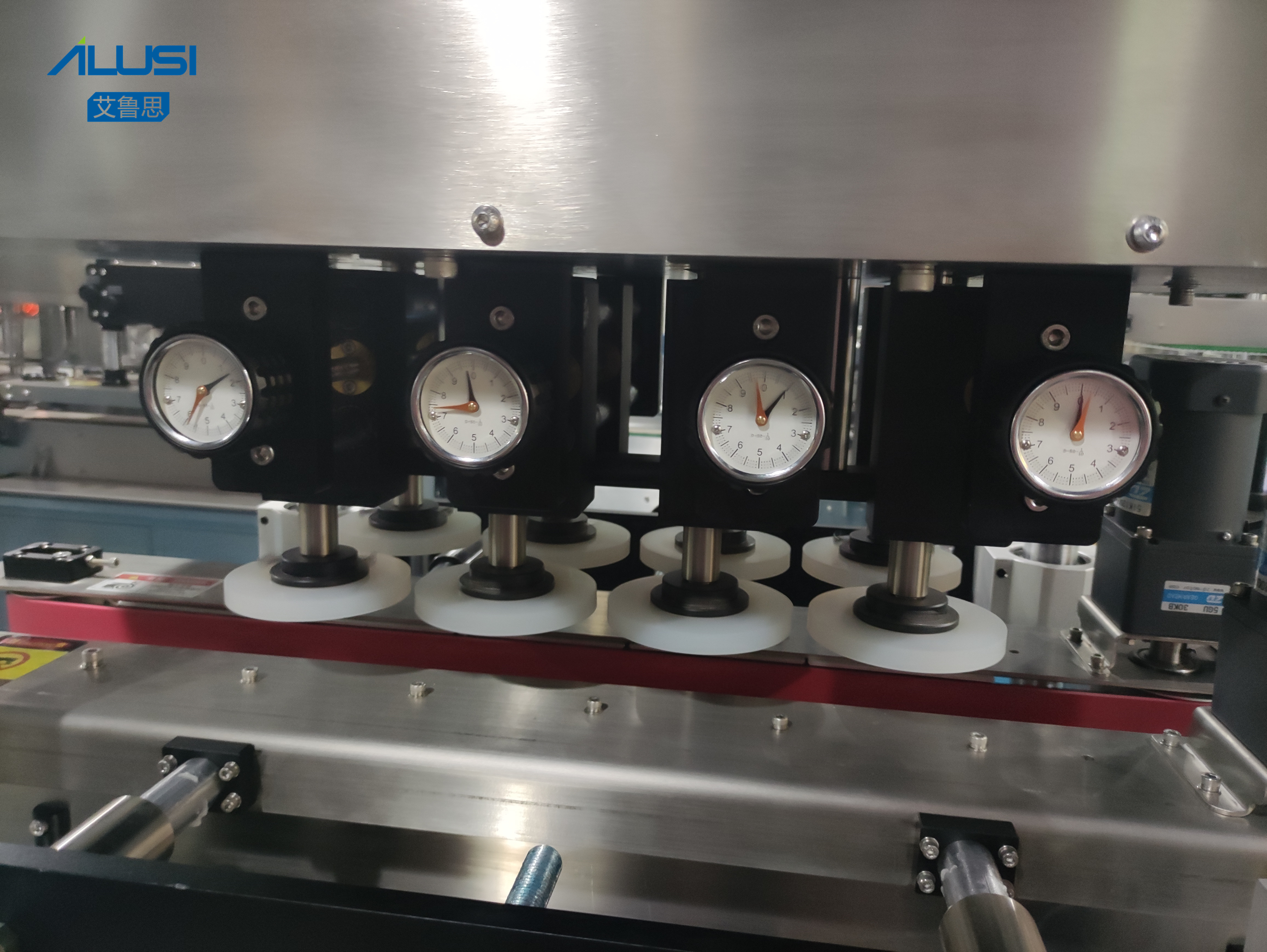 220V Stainless steel Bottle Capping Machine , Screw Cap Sealing Machine