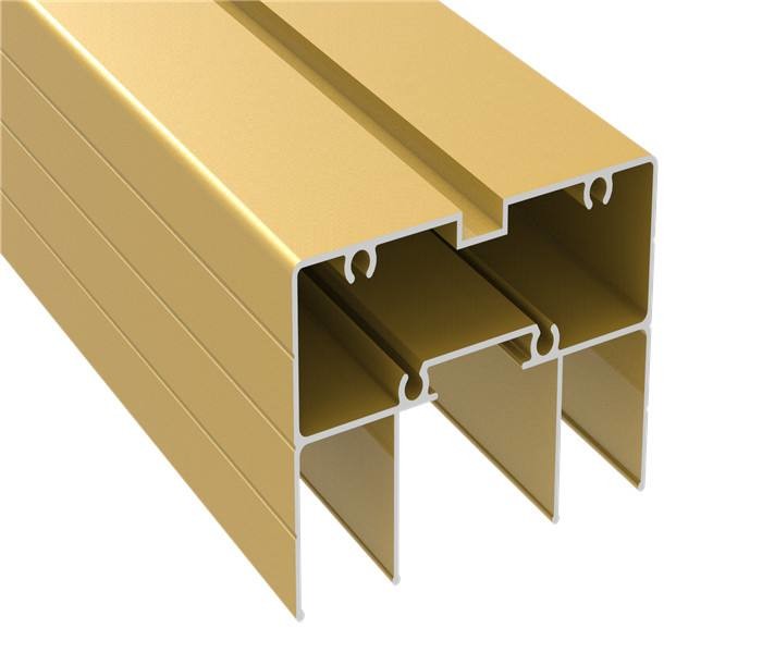 Anodized Gold Aluminum Furniture Profile