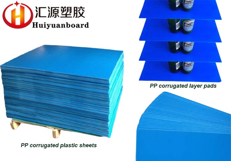 2000GSM Blue PP Anti UV Corrugated Plastic Layer Pads Fireproof