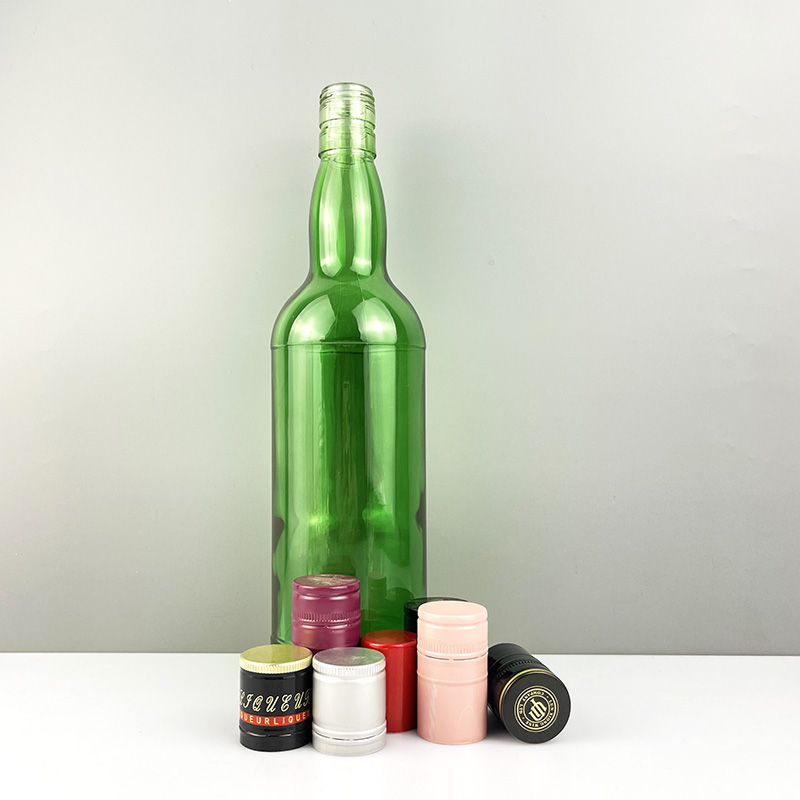 Body Material Glass 750ml Clear Round Olive Oil Bottle for Dispensing and Storage