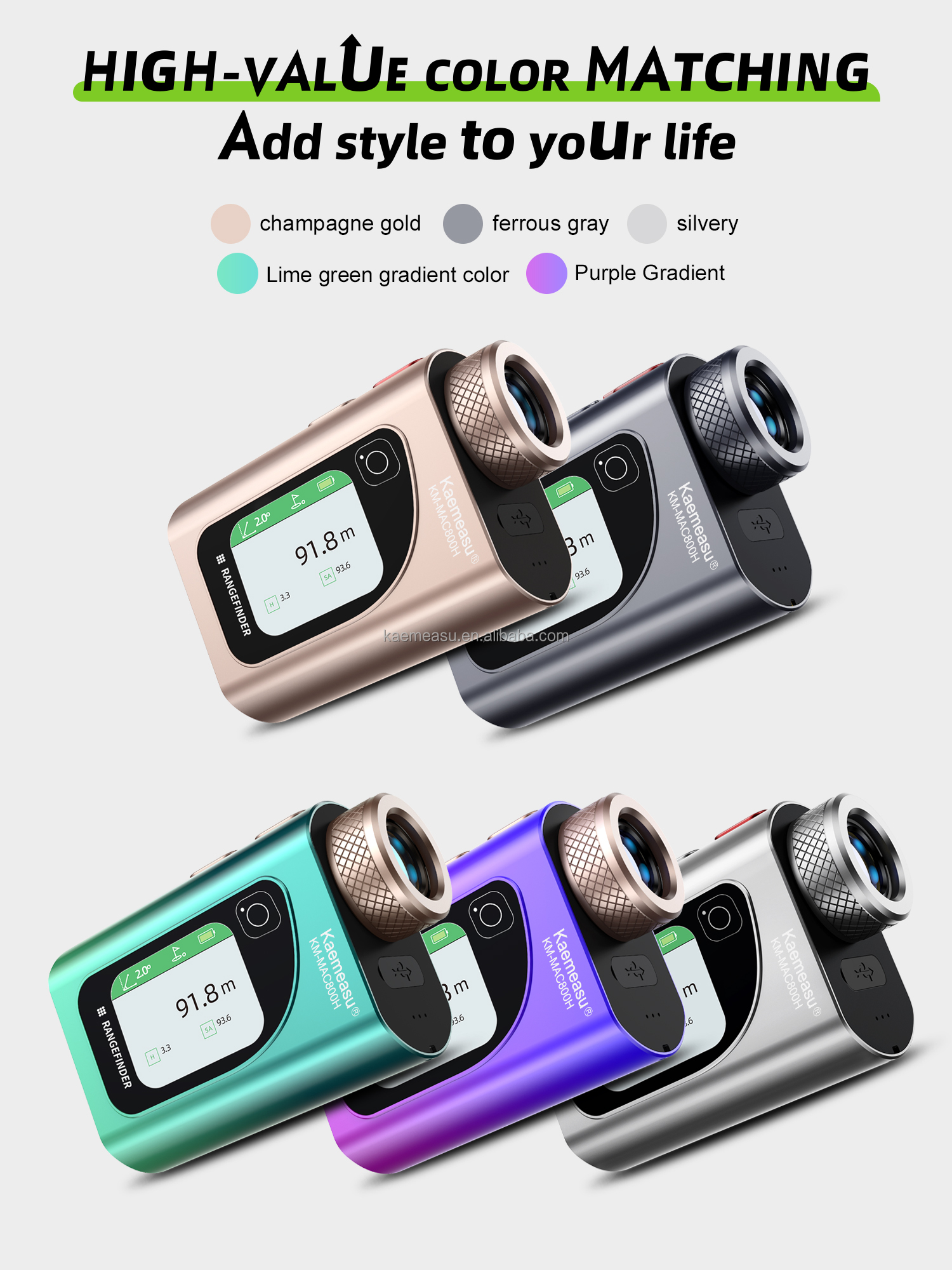800m Data Broadcast Telescope Laser Meter Golf Rangefinder Hunting Range Finder Golf Range Finder Laser Rangefinders
