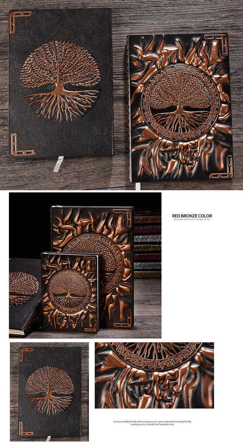 Business Notetaking Hardcover Notepad with Color PU Leather Cover and Custom Design