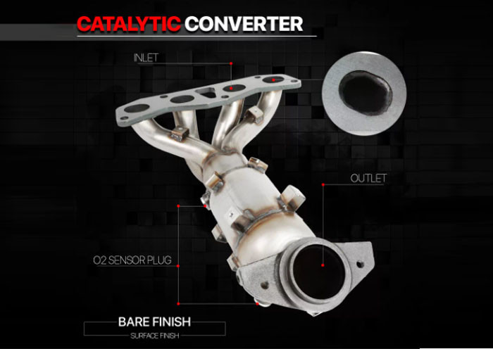 40514 Front 06802 2006 Nissan Altima 2.5l Catalytic Converter Replacement