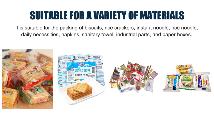 Customized Biscuit Production Machine , Wet Tissue Dried Mango Dry Food Packing Machine For Pasta