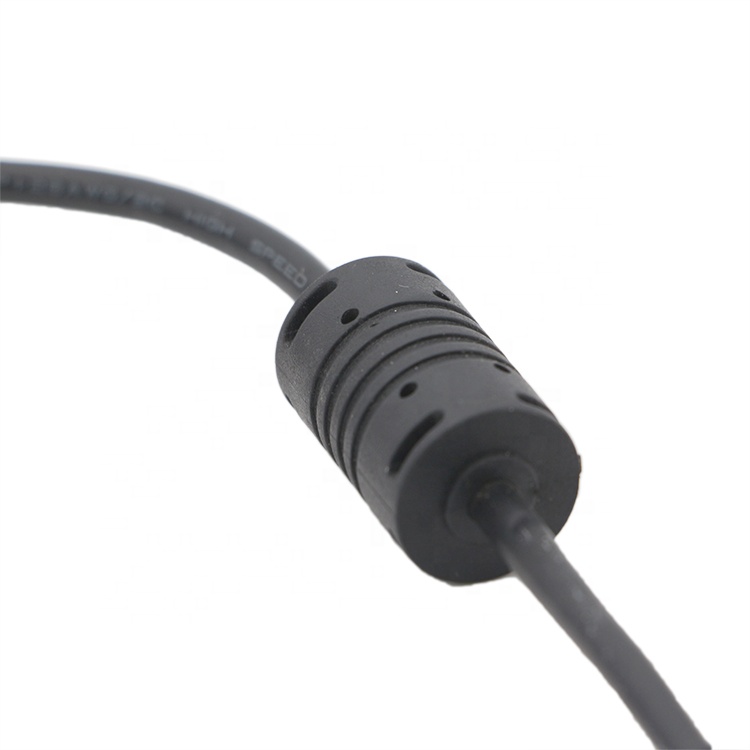 1m Digital Camera Magnetic Ring Mini USB Data Charger Cable with Ferrite