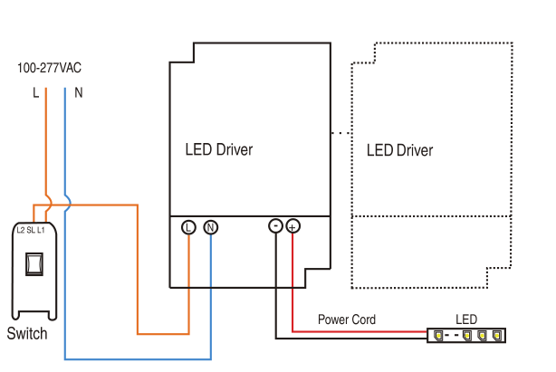 10W 40W 60W 50W Power Supply Lighting Transformer LED Module Components