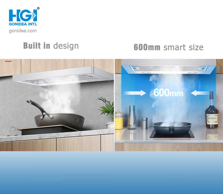 Under Counter Vent Stainless Steel Range Hood Cooking Appliances