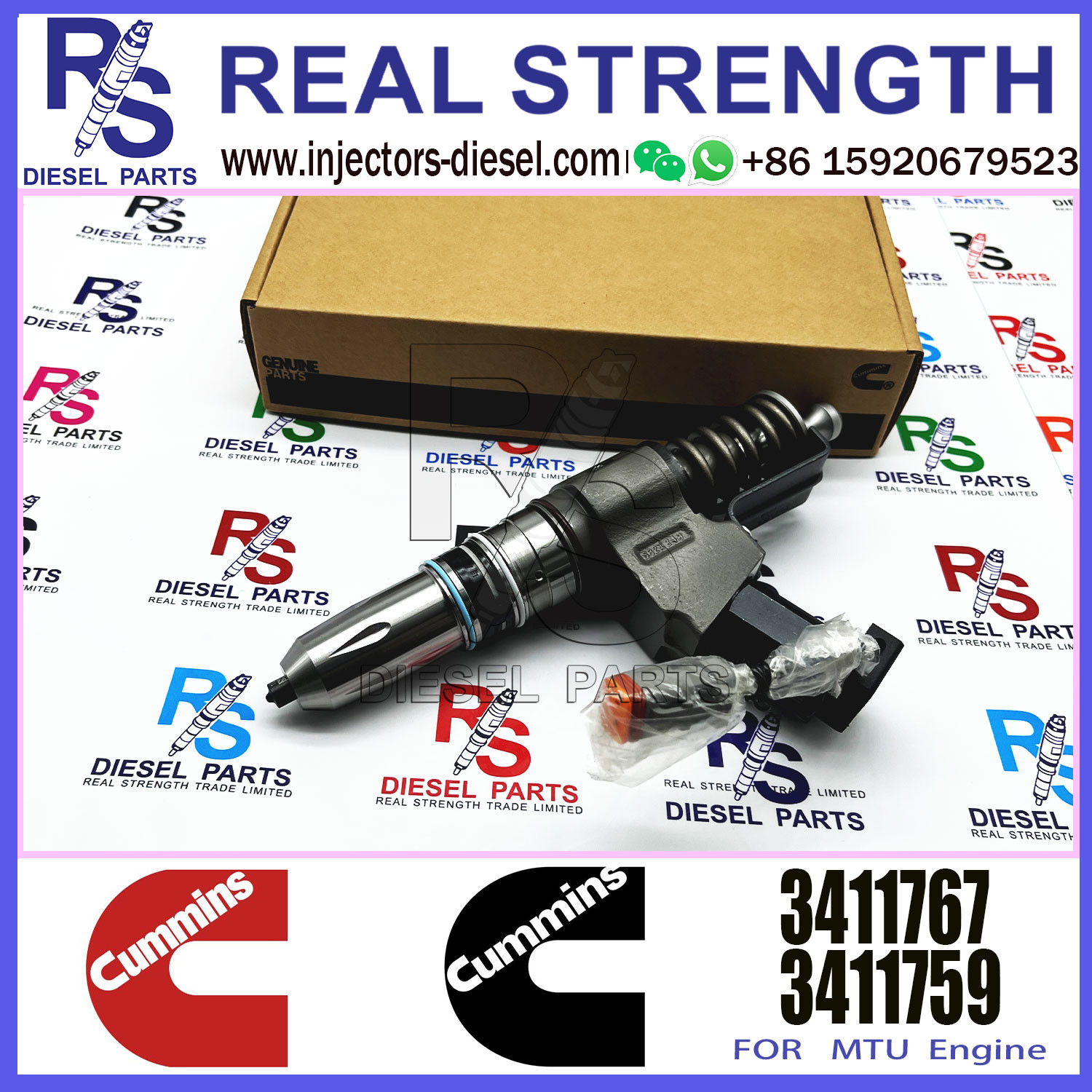 Remanufactured Diesel Fuel Injector 3074219 3083863 3411767