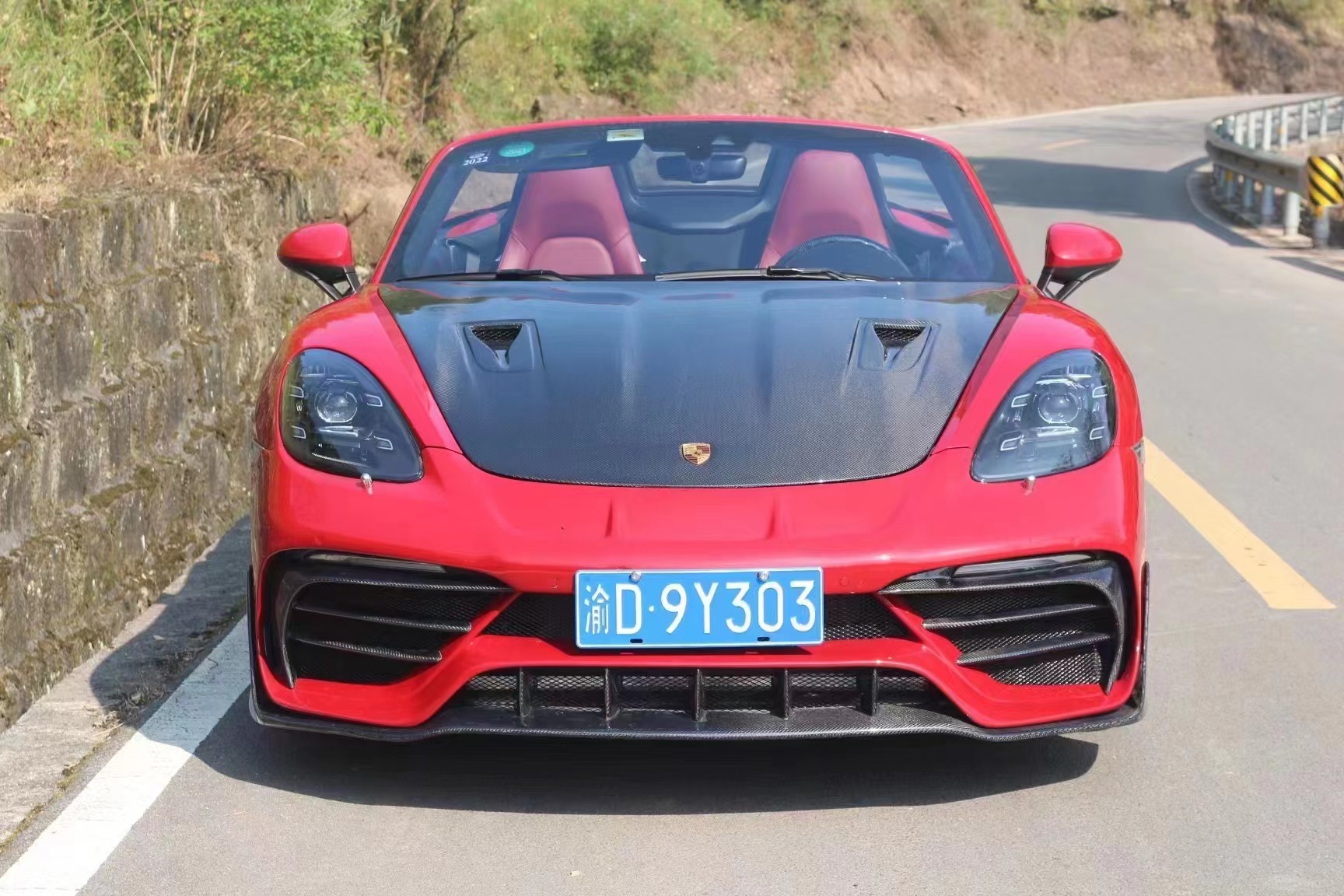 New Product for Porsche 718 Boxster Body Kit 718 Upgraded PD-style Front and Rear Bumper Tuyere Spoilers