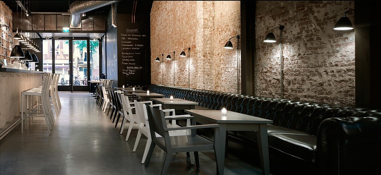 Leather Upholstery Restaurant Booth Sofa 1m Length