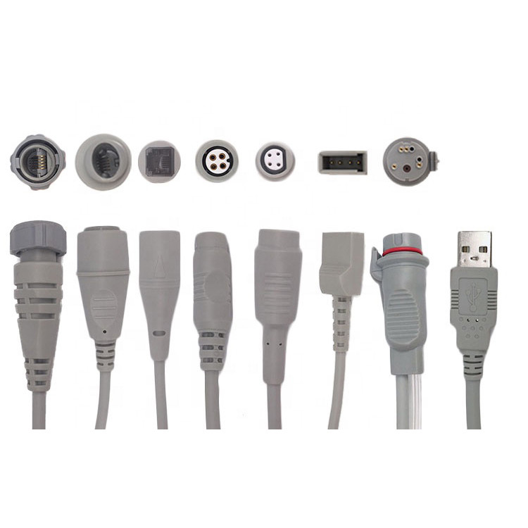 AAMI IBP Cable Compatible With All Branded BP Monitors 2.7m 6-Pin Connector