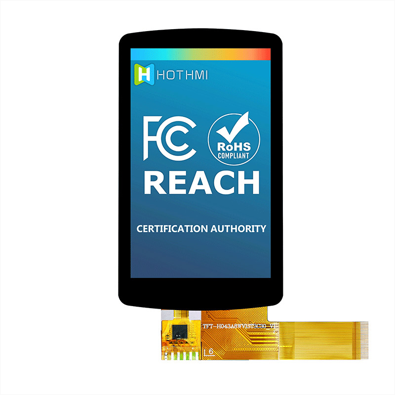 4.3 Inch IPS TFT Capacitive Screen , 480x800 TFT Color Display